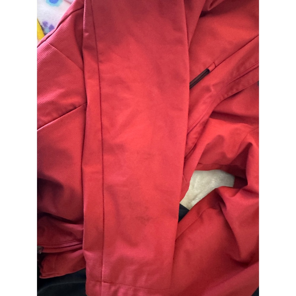 The North Face Mens Red Hooded Softshell Insulated Jacket Size Medium M - Picture 10 of 10